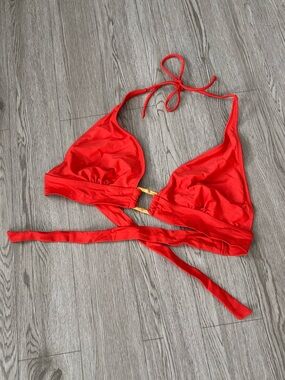 5/$25✨Old Navy Orange Wrap Triangle Bikini Top